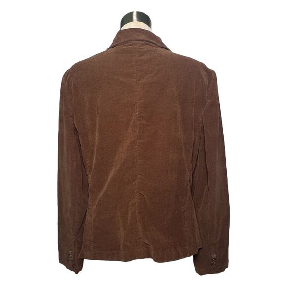 Lands’ End Brown Corduroy Blazer Size 16 - Picture 2 of 5